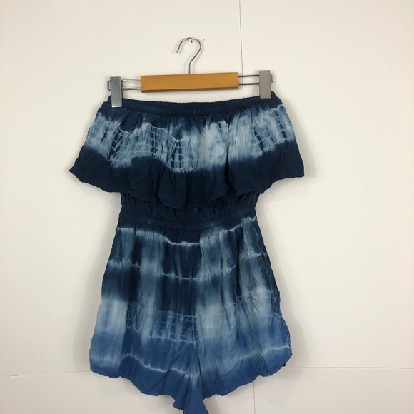 American Eagle Tie Dye Romper Shorts Sz XS - Picture 7 of 9